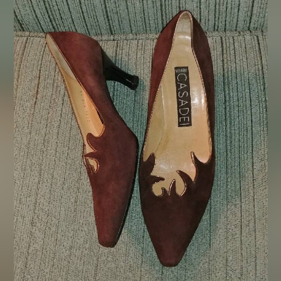 Casadei suede leather flame shoes. - Picture 3 of 10